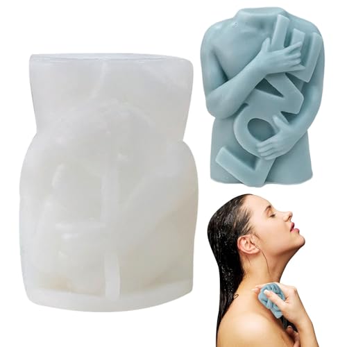 Silikonform für den menschlichen Körper, Silikonform für den menschlichen Körper, Formen für handgefertigte Seife, kreative Körperform, menschliches Liebeskörper-Design, Gießformen von Genérico