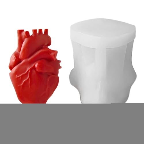 Silikonform mit menschlichem Herz, 3D-Form, handgefertigt, Mehrzweckwerkzeug für Desserts, Seife, Ton und Wachs Silikonform mit menschlichem Herz, 3D-Form, handgefertigt, Mehrzweckwerkzeug für Desserts, Seife, Ton und Wachs von Genérico