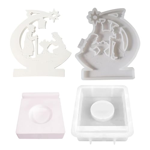 Silikongießformen für Geburt, wiederverwendbar, Form für Weihnachtskerzen, antihaftbeschichtet, sichere Gießformen für Weihnachten, Ostern Silikongießformen für Geburt, wiederverwendbar, Form für Weihnachtskerzen, antihaftbeschichtet, sichere Gießformen für Weihnachten, Ostern von Genérico