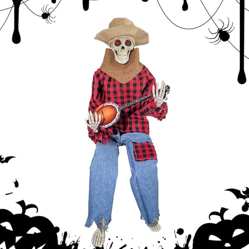 Skeleton Halloween Prop - Gruselige westliche Musikstatue | Realistische Figur | Banjo Spukfigur | lebensgroße Halloween-Display für Esce-Konfiguration Skeleton Halloween Prop - Gruselige westliche Musikstatue | Realistische Figur | Banjo Spukfigur | lebensgroße Halloween-Display für Esce-Konfiguration von Genérico