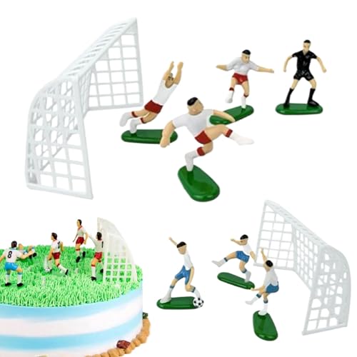 Soccer Cake Toppers - Cake Goal Post Topper, Personalisierte Soccer Cupcake Topper, Party Supplies Cake Topper, Football Themed Cake Dekorationen, Football Themed Cake Topper für Männer Soccer Cake Toppers - Cake Goal Post Topper, Personalisierte Soccer Cupcake Topper, Party Supplies Cake Topper, Football Themed Cake Dekorationen, Football Themed Cake Topper für Männer von Genérico