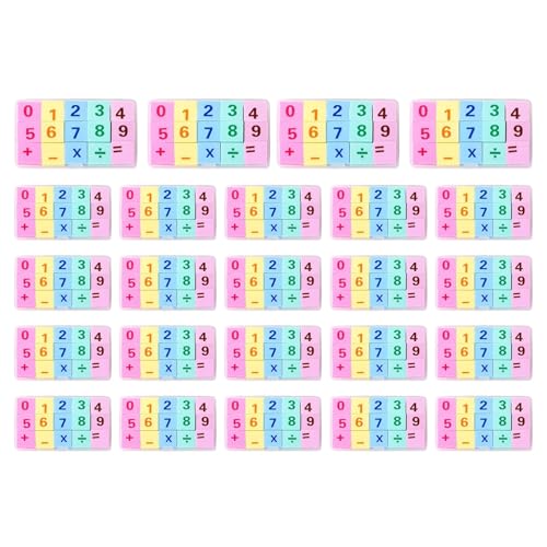Spaß mit Radiergummis für das Klassenzimmer, Spaß mit Radiergummis für die Schule, 24 Boxen mit pädagogischen Zahlenradierern für Kinder, Radiergummi für Addition, Subtraktion, Multiplikation und Spaß mit Radiergummis für das Klassenzimmer, Spaß mit Radiergummis für die Schule, 24 Boxen mit pädagogischen Zahlenradierern für Kinder, Radiergummi für Addition, Subtraktion, Multiplikation und von Genérico