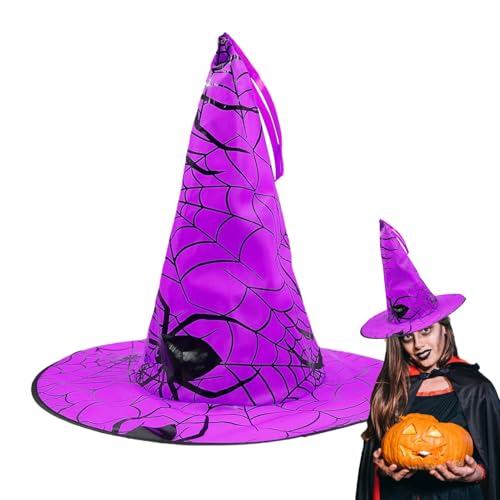 Spiderweb Hut - Dekorativer Stoff, Kopfbedeckung | verstellbares Partyzubehör mit Webmuster, Theaterzubehör für Cosplay-Szenarien, Holiday Garden Decor Patio Baumausstellung von Genérico