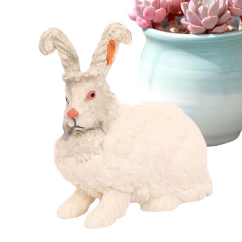 Spielzeug für Kinder, Hasenkuchen- , realistische niedliche Osterhasenfiguren, pädagogisches Tierspielzeug, kleine Tierfiguren für Thanksgiving, Navi von Genérico