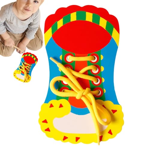 Spielzeug zum Schnüren von Schuhen – Lernspielzeug für den Kindergarten, zum Binden von Kinderschuhen, Schnürsenkeln, Lernspielzeug, Lernaktivitäten Spielzeug zum Schnüren von Schuhen – Lernspielzeug für den Kindergarten, zum Binden von Kinderschuhen, Schnürsenkeln, Lernspielzeug, Lernaktivitäten von Genérico