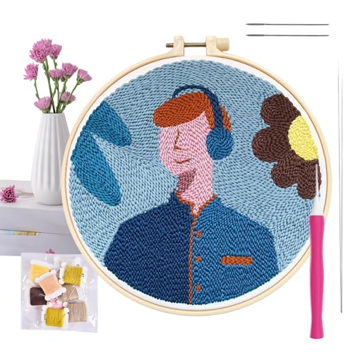 Stanznadel-Set, Cartoon-Muster, Lochstickerei, für Erwachsene, Stickerei, Nähen, Handarbeit, Zubehör für Stickerei, Enthusiasten Stanznadel-Set, Cartoon-Muster, Lochstickerei, für Erwachsene, Stickerei, Nähen, Handarbeit, Zubehör für Stickerei, Enthusiasten von Genérico