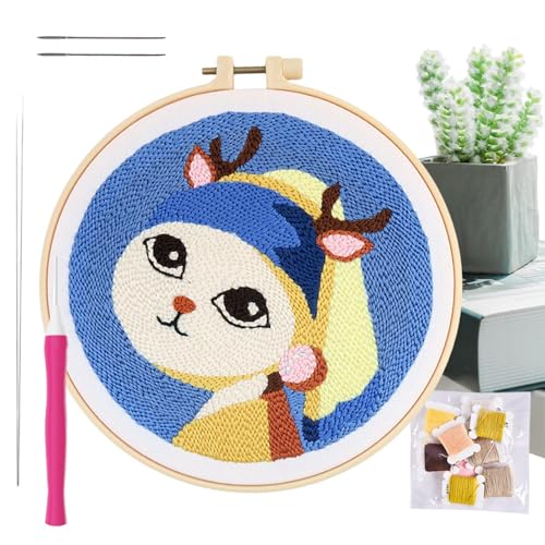 Stanznadel-Set, Cartoon-Muster, Lochstickerei, für Erwachsene, Stickerei, Nähen, Handarbeit, Zubehör für Stickerei, Enthusiasten Stanznadel-Set, Cartoon-Muster, Lochstickerei, für Erwachsene, Stickerei, Nähen, Handarbeit, Zubehör für Stickerei, Enthusiasten von Genérico