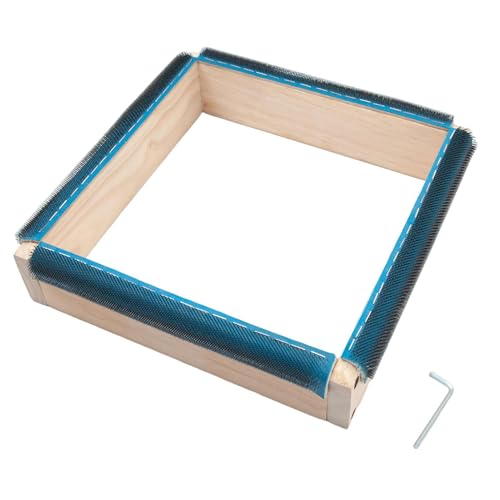 Stickrahmen, quadratisch, solide, mit Nadel | Holzstickerei mit Klammer für DIY-Projekte, Basteln, Nähen und Nähen, langlebiger Nährahmen für Pri von Genérico