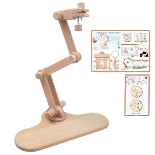 Stickständer – Verstellbarer Stickrahmen für Bastelarbeiten – Verstellbarer Drehbarer Stickständer für Nähen, Kunst, Nähen von Genérico