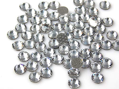 Strass PRECIOSA VIVA 12 Kristall klar weiß 144 Stück Thermoaufkleber Hotfix (SS20 (4,6-4,8 mm) 5 mm 144 Stück) von Generico