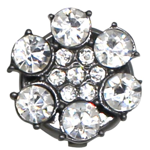 Strassknöpfe – Elegante Knöpfe für Kleidung | Strassknöpfe mit Clip, Strassverzierungen, Blumenknöpfe, Clips für Cam-Buttons von Genérico