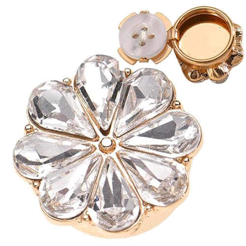 Strassknöpfe für Kleidung – Schmuckclips für Damenblusen | Strass- -Clips, exquisit und elegant für Freundin, Ehefrau Strassknöpfe für Kleidung – Schmuckclips für Damenblusen | Strass- -Clips, exquisit und elegant für Freundin, Ehefrau von Genérico