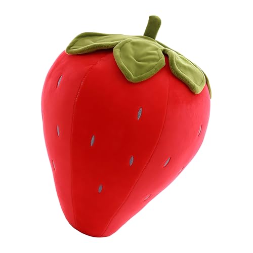 Strawberry Throw Kissen, Stuffed Strawberry Soft Pillows for Kids, Aesthetic Cozy Bedroom, Nursery Living Room, Cute Comfy Plush Toy for Girls Women, Easter Birthday Valentine's Day Favors von Genérico