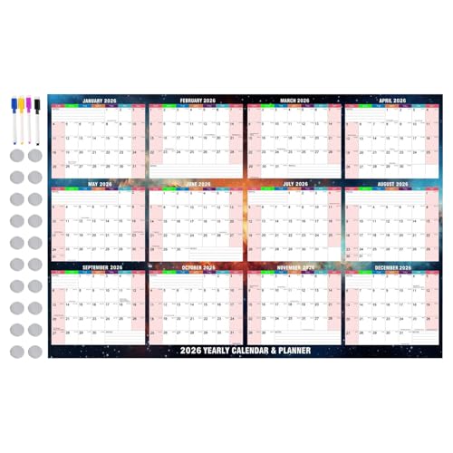 Tafelkalender | Monatsplaner | Erinnerung an Erinnerungen oder Veranstaltungen für Erwachsene und Kinder, magnetischer Kühlschrank, Radiergummi, Menü-Planer Tafelkalender | Monatsplaner | Erinnerung an Erinnerungen oder Veranstaltungen für Erwachsene und Kinder, magnetischer Kühlschrank, Radiergummi, Menü-Planer von Genérico
