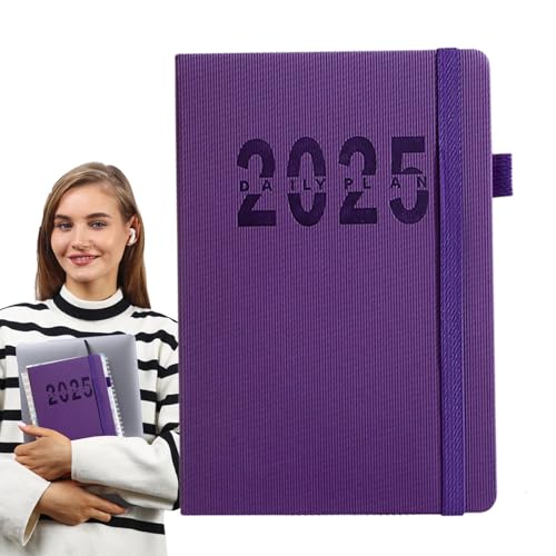 Tagesplaner, Tagesplaner, A5 2025 - Notizblock, Tagesplaner, A5, Smooth Writing Tagesplaner 2025 für Zuhause, Schule, Arbeitsbereich, Reisen und von Genérico