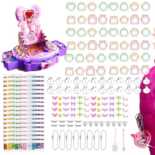 Taschen-Kettenherstellungs-Set, 20,3 x 14,5 x 19,4 cm, verstellbare Perlen, Schlüsselanhänger, handgefertigter Schmuck, Bastelzubehör für Kinder mit 4 Jahren Taschen-Kettenherstellungs-Set, 20,3 x 14,5 x 19,4 cm, verstellbare Perlen, Schlüsselanhänger, handgefertigter Schmuck, Bastelzubehör für Kinder mit 4 Jahren von Genérico