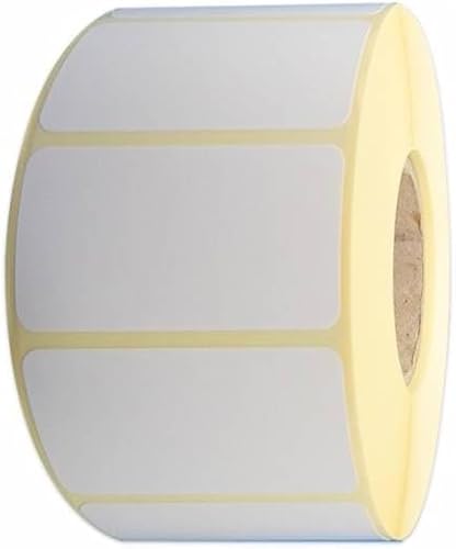 Thermoetiketten, selbstklebend, 40 x 25 mm, 4000 Stück, wasserfest und kratzfest, Kern 40 mm (40 x 25 mm-4) von Genérico