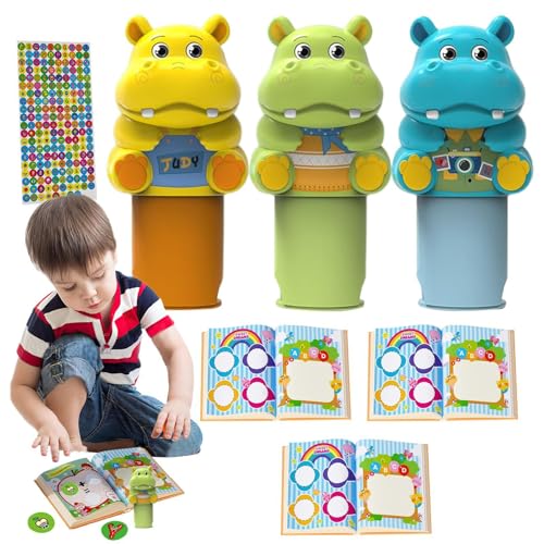 Tiersticker-Stanzer, Sticker-Stanzer für Kinder, Tier-Stickerbuch, Kunst und Basteln für und Mädchen ab 3 Jahren, Osterkorb, Aktivitäten von Genérico
