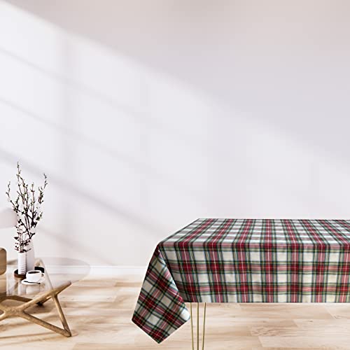 Tischdecke Tartan, grün, rot, weiß, oval, 120 x 240 cm, 100 % Baumwolle, handgefertigt in Italien, schottische Tischdecke, grün Tischdecke Tartan, grün, rot, weiß, oval, 120 x 240 cm, 100 % Baumwolle, handgefertigt in Italien, schottische Tischdecke, grün von Generico