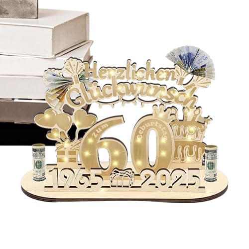Tischdekoration zum 60. Geburtstag, 60. Geburtstag, Tischschild aus Holz | Tischdekoration für Ebenen, Tischbücher, Schreibtische, Paar Tischdekoration zum 60. Geburtstag, 60. Geburtstag, Tischschild aus Holz | Tischdekoration für Ebenen, Tischbücher, Schreibtische, Paar von Genérico