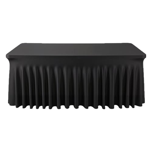 Tischrock - Faltenrock schwarz | Schreibtischunterlage für Babyparty | elegante Tischdekoration aus weichem Stoff für Partys Bankett von Baby Sho Tischrock - Faltenrock schwarz | Schreibtischunterlage für Babyparty | elegante Tischdekoration aus weichem Stoff für Partys Bankett von Baby Sho von Genérico