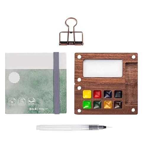 Tragbare Malpalette für Reisen, 8 Raster, Reiseset mit Farbpalette, tragbare Aquarellpalette für Künstler, Studenten Tragbare Malpalette für Reisen, 8 Raster, Reiseset mit Farbpalette, tragbare Aquarellpalette für Künstler, Studenten von Genérico