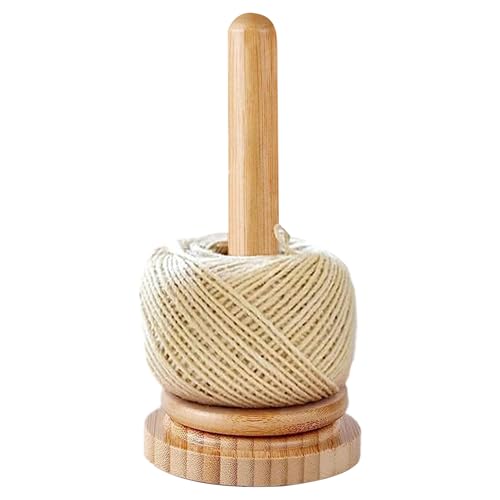 Tragbares Halter-Set – abnehmbarer Wollständer aus Holz | Drehregal für Spulen | Kugelhalter zum Häkeln | Holzständer zum Stricken von Wolle Tragbares Halter-Set – abnehmbarer Wollständer aus Holz | Drehregal für Spulen | Kugelhalter zum Häkeln | Holzständer zum Stricken von Wolle von Genérico