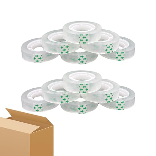 Transparentes Klebeband, einfach zu verwenden, 12 Packs, transparentes Klebeband für Minii, leicht zu zerreißen und leicht zu tragen, unsichtbares Klebeband, und Schreibwaren-Zubehör Transparentes Klebeband, einfach zu verwenden, 12 Packs, transparentes Klebeband für Minii, leicht zu zerreißen und leicht zu tragen, unsichtbares Klebeband, und Schreibwaren-Zubehör von Genérico