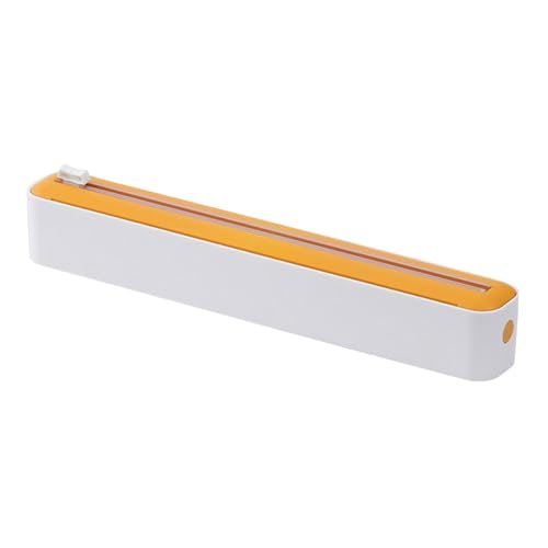 Verpackungs-Organizer mit Schneider, magnetischer Halter für Aluminiumfolie, transparenter Folienschneider für Kühlschrank, Spender für Frischhaltefolie, Folienspender mit C von Genérico