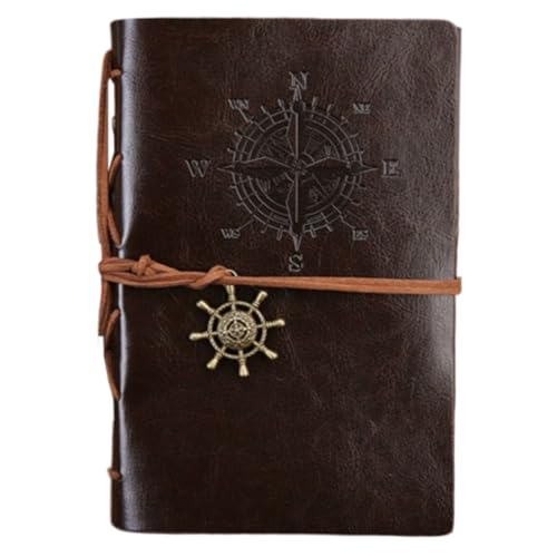 Vintage-Notizbuch, 23,5 x 16,5 x 3 cm, Vintage-Tagebuch, Piratenheft für Journaling und Notizen, Schülerkalender, unverzichtbares Schreibwaren, Zubehör für Männer, Frauen und Jugendliche Vintage-Notizbuch, 23,5 x 16,5 x 3 cm, Vintage-Tagebuch, Piratenheft für Journaling und Notizen, Schülerkalender, unverzichtbares Schreibwaren, Zubehör für Männer, Frauen und Jugendliche von Genérico