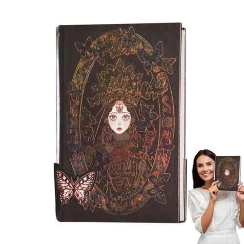 Vintage-Notizbuch, ästhetisches Notizbuch, Gothic-Muster, Heißdruck, schöne Retro-Illustration, Handbuch, Vintage-Notizblock, 256 Seiten, Zeitschriftenhefte für Frauen, Schreiben, Geschäft Vintage-Notizbuch, ästhetisches Notizbuch, Gothic-Muster, Heißdruck, schöne Retro-Illustration, Handbuch, Vintage-Notizblock, 256 Seiten, Zeitschriftenhefte für Frauen, Schreiben, Geschäft von Genérico