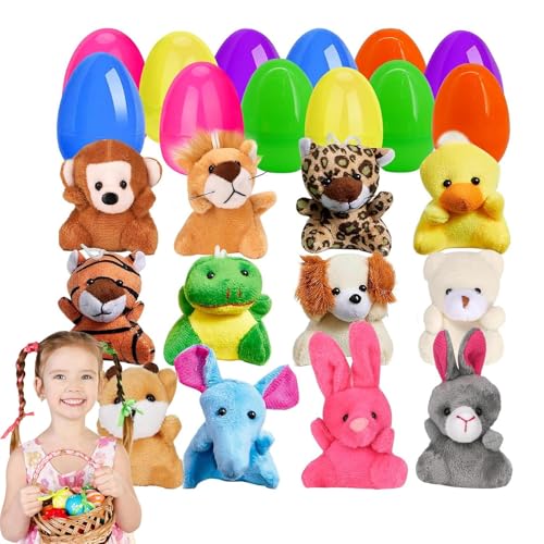 Vorgefüllte Ostereier mit Spielzeug - Osterei-Füllspielzeug, vorgefüllte Eier, Plüschtiere - Plüschtier für Kinder Hunt Game, Osterdekorationen, Auszeichnungen E von Genérico