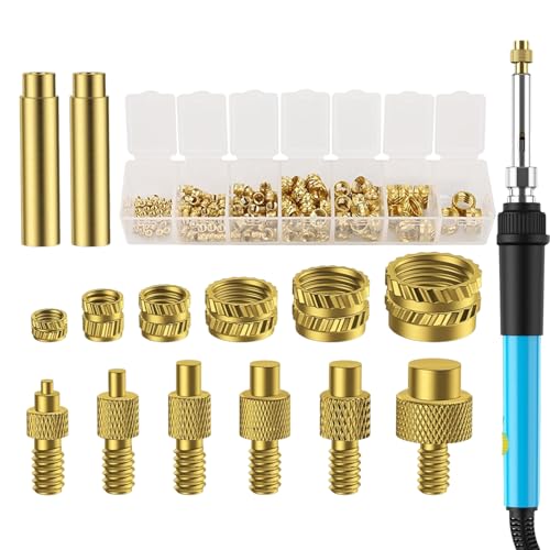 Wärmeeinführungswerkzeug: Lötkolben-Set, Gewindeeinsatz, Messing-Setter, Befestigungselement, multifunktionales Einsetzset Wärmeeinführungswerkzeug: Lötkolben-Set, Gewindeeinsatz, Messing-Setter, Befestigungselement, multifunktionales Einsetzset von Genérico