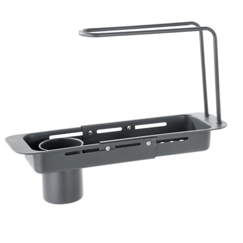 Waschkorb für Spüle mit verstellbarem Sieb, dünnes Abtropfgitter, ausziehbar und zuverlässig, Organizer über Küchenspüle mit Handtuchhalter für Zuhause, Badezimmer, Waschkorb für Spüle mit verstellbarem Sieb, dünnes Abtropfgitter, ausziehbar und zuverlässig, Organizer über Küchenspüle mit Handtuchhalter für Zuhause, Badezimmer, von Genérico