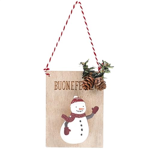 Weihnachts-Holz-Foto-Clip-Ornament | Fotorahmenhalter aus Holz | Anhänger für Bilderrahmen aus Holz | Dekoratives Werkzeug mit stabiler Struktur für P von Genérico