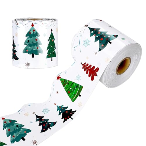 Weihnachtsbaum-Aufkleber für Tafeln, Weihnachtsrand, 18 m, Dekoration für Wände, Türen, Schreibtisch, Büro, Zuhause Weihnachtsbaum-Aufkleber für Tafeln, Weihnachtsrand, 18 m, Dekoration für Wände, Türen, Schreibtisch, Büro, Zuhause von Genérico