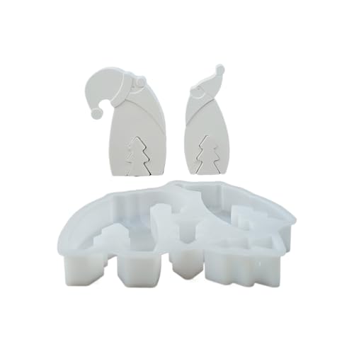 Weihnachtsform, Silikonform für Weihnachtsmann, Epoxidharz, nicht klebend, für Bastelarbeiten zu Hause, Kinder, Schule, Kerzen und Feiertagsprojekte Weihnachtsform, Silikonform für Weihnachtsmann, Epoxidharz, nicht klebend, für Bastelarbeiten zu Hause, Kinder, Schule, Kerzen und Feiertagsprojekte von Genérico