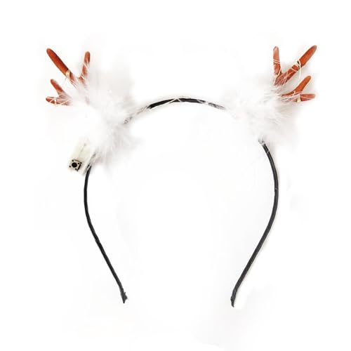 Weihnachtsgeweih-Stirnband, Hirschgeweih-Haarband, glitzernde Geweih Stirnbänder für Kinder, festliche Stirnbänder für Kinder, Haarbänder mit glänzendem Geweih für Kinder und Erwachsene Weihnachtsgeweih-Stirnband, Hirschgeweih-Haarband, glitzernde Geweih Stirnbänder für Kinder, festliche Stirnbänder für Kinder, Haarbänder mit glänzendem Geweih für Kinder und Erwachsene von Genérico