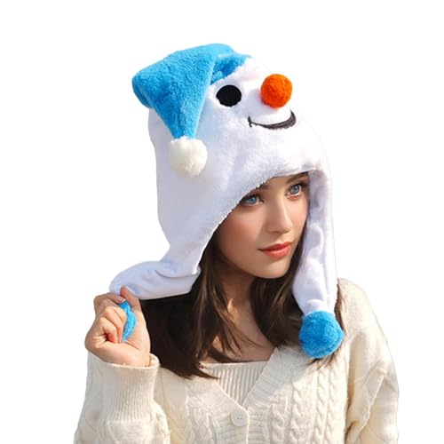 Weihnachtsmütze, Schneemannmütze, lustige Weihnachtsmannmütze aus Plüschsamt, niedliche Plüschmützen in Schneemannform, weiche und neuartige Hüte mit Kordelzug Weihnachtsmütze, Schneemannmütze, lustige Weihnachtsmannmütze aus Plüschsamt, niedliche Plüschmützen in Schneemannform, weiche und neuartige Hüte mit Kordelzug von Genérico
