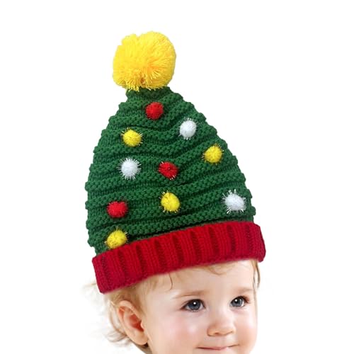 Weihnachtsmütze gehäkelt, Weihnachtsmütze, niedliche Strickmütze, Weihnachtsmütze, Strickmütze für Kinder, Häkelmütze Weihnachtsmütze gehäkelt, Weihnachtsmütze, niedliche Strickmütze, Weihnachtsmütze, Strickmütze für Kinder, Häkelmütze von Genérico