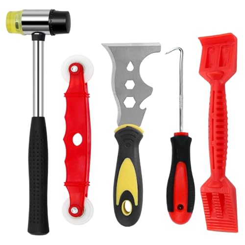 Werkzeuge für Vitralen – Werkzeugset zum Entfernen von Fensterprofilen – 5 Teile für Reparatur, Installation, Austausch von Glas, Wartung von Rahmen, Dichtstoff/Kitt und Entfernen Werkzeuge für Vitralen – Werkzeugset zum Entfernen von Fensterprofilen – 5 Teile für Reparatur, Installation, Austausch von Glas, Wartung von Rahmen, Dichtstoff/Kitt und Entfernen von Genérico