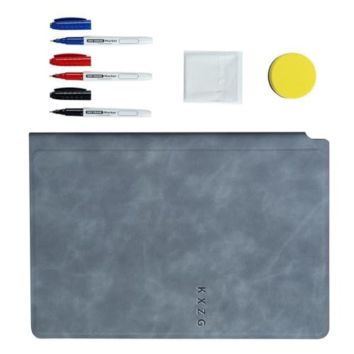 Wiederverwendbares Notizbuch, wiederverwendbarer Notizblock, abwischbares Notizbuch, tragbares Whiteboard, trocken abwischbar, wiederverwendbar, A5, mit 3 farbigen Markern für Meetings Wiederverwendbares Notizbuch, wiederverwendbarer Notizblock, abwischbares Notizbuch, tragbares Whiteboard, trocken abwischbar, wiederverwendbar, A5, mit 3 farbigen Markern für Meetings von Genérico