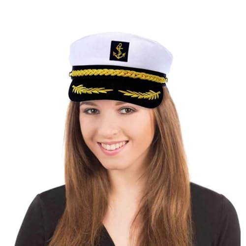 Yacht Rock Mütze, Retro-Mütze, verstellbar, für Damen, für Cosplay, , Segeln, Weihnachten, Halloween, Nautik Yacht Rock Mütze, Retro-Mütze, verstellbar, für Damen, für Cosplay, , Segeln, Weihnachten, Halloween, Nautik von Genérico