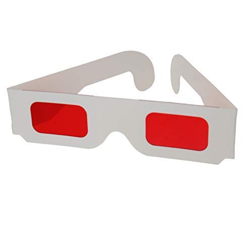 Generies Secret Decoder Brille Rot-Rot Filter Linse Weiß Faltbare Rahmen Harz Linse für Familienspiel 20Pcs von Generies