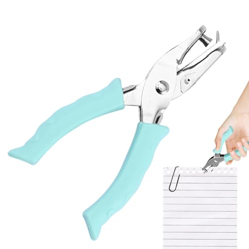 1-Loch-Stanzer, Einlochlocher, robuster Papierstanzer, tragbarer Papierstanzer, Handscraping-Werkzeug mit ergonomischem Softgriff für Laptop, Scrapb von Générique
