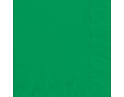 Papierservietten - 16,5 cm - Smaragdgrün - Packung mit 20 Stück Papierservietten - 16,5 cm - Smaragdgrün - Packung mit 20 Stück von Unique Party
