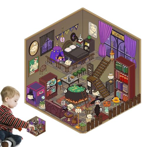 3D-Aufkleberszene, Stickerszenen für Erwachsene, 3D-Miniatur-Szenenaufkleber, kreative Cartoon-Tieraufkleber, Miniatur-Szenenaufkleber für Urlaub, Anniv von Générique