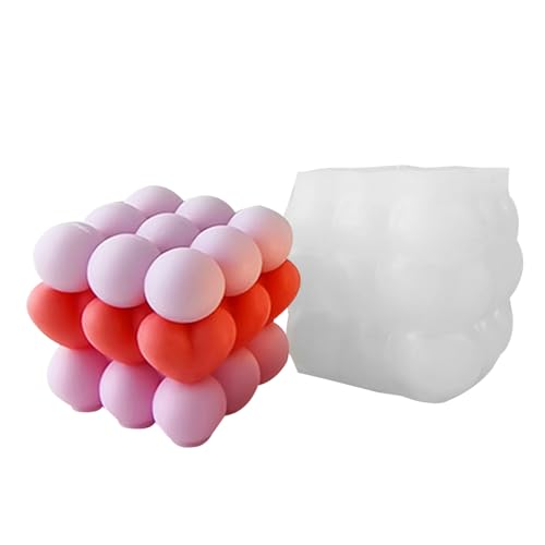 3D Quadratische Silikonkerzenform, flexibles weiches Kerzenform-Set für Duftwachs, Seife, Desserthandwerk | Wiederverwendbare Kerzenherstellungsformen, glattes Silikon für Projekte von Générique