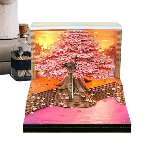 3D-Schreibtischkalender 2026 | Wochenkalender 52 Wochen mit Notizblock 2026, Veranstaltungsplaner mit Papier, Notizen, dekorativ, für Haus, Büro, Schule, Thanksgiving Weihnachten von Générique
