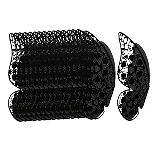 50 Stück Platzkarten, Schmetterling, Hochzeit, Namenskarte, Deko, Glas, Tisch, Schwarz 50 Stück Platzkarten, Schmetterling, Hochzeit, Namenskarte, Deko, Glas, Tisch, Schwarz von Générique